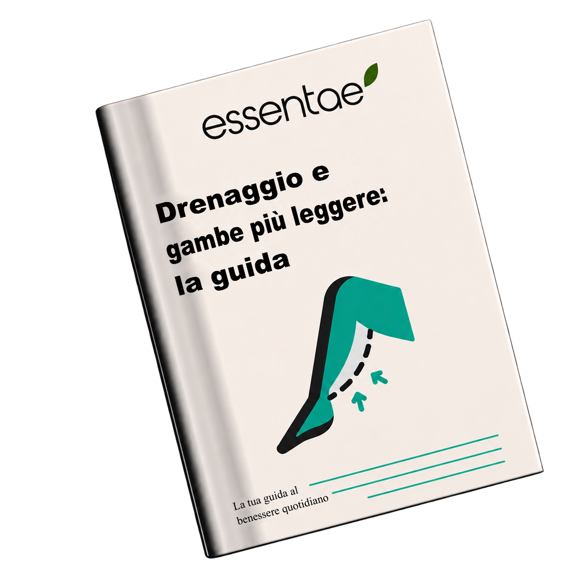 Copertina della guida al drenaggio e alle gambe più leggere.