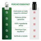 Confronto illustrato di Amla con confezioni e cinque caratteristiche.