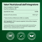 Tabella degli ingredienti di Amla e simboli di certificazione.